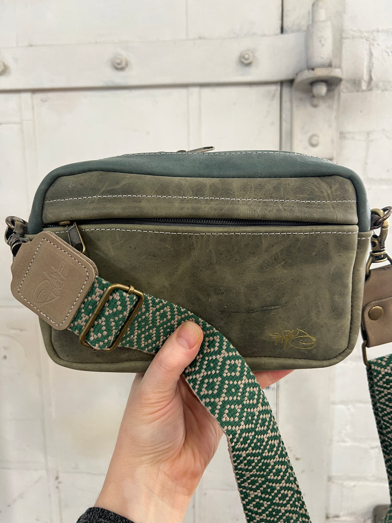 PIONEER-small bag-Strey Designs-olive combo-Strey Designs