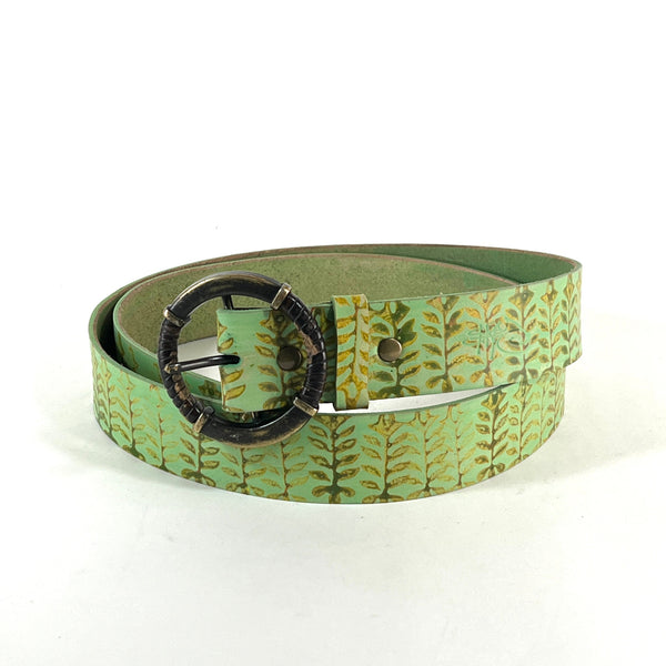 BELTS-accessories-Strey Designs-1.5" light green w/pattern-Strey Designs