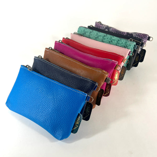 small leather handmade pouch