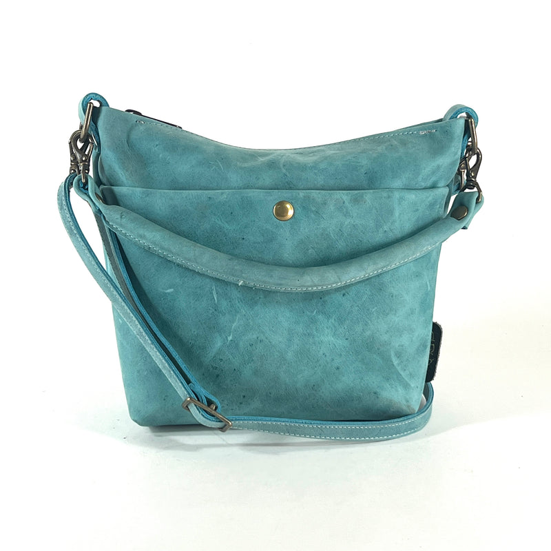 small leather crossbody handmade bag