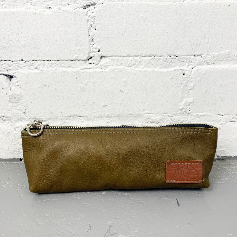 Olive Pencil Pouch